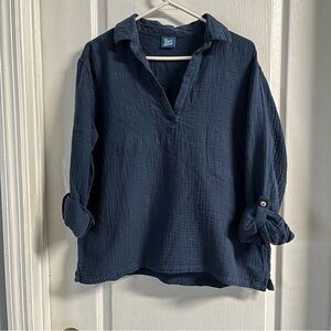 Navy Blue Women's Blouse